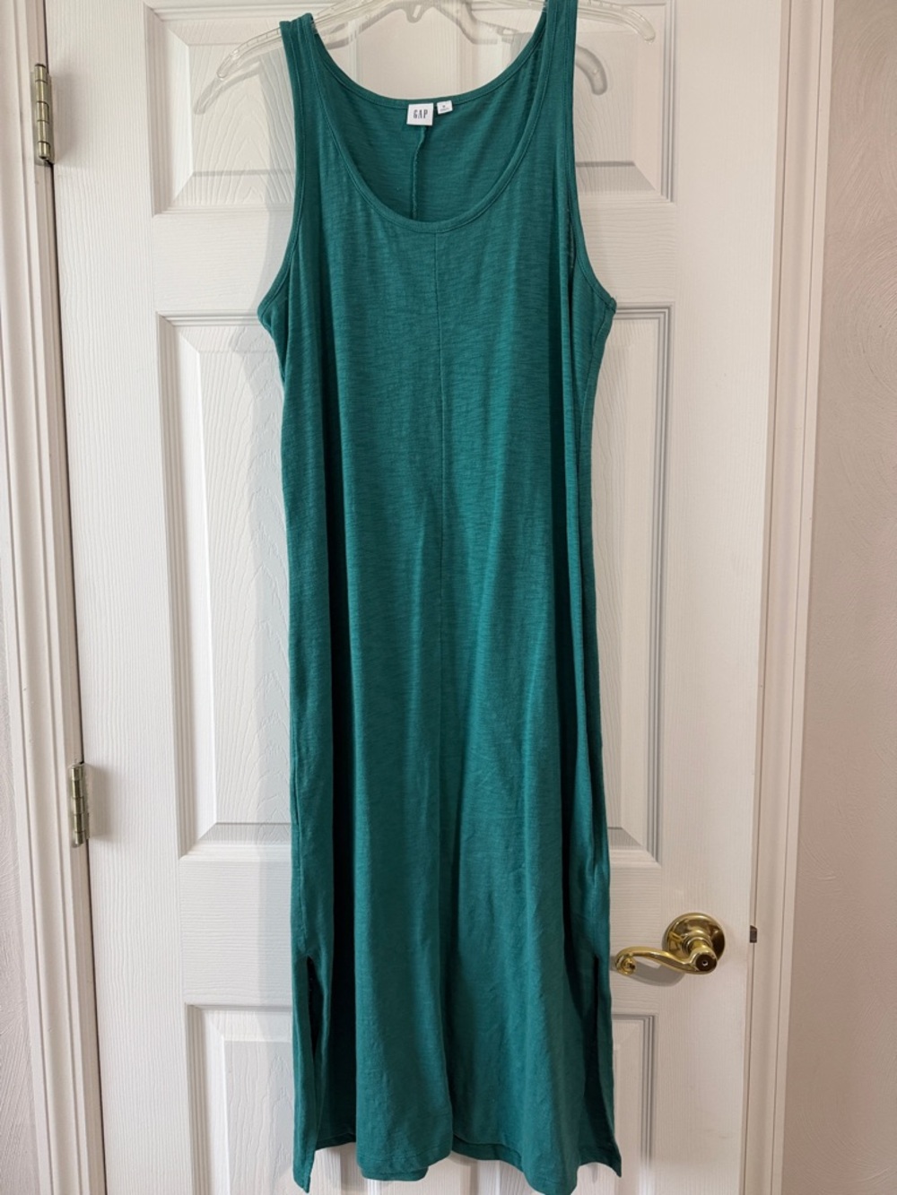 GAP Teal Sleeveless Maxi Dress